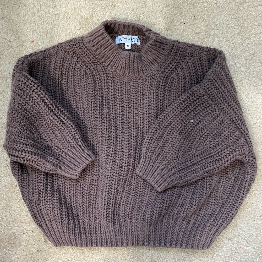 Brown Kid’s Sweater 3y Kin Kin